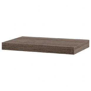 Polička nástěnná 40 cm, MDF, 3D dekor dub sonoma dark, baleno v ochranné fólii P-023 SON2